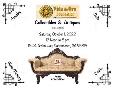 The Vida de Oro Foundation Collectibles and Antiques Sale
