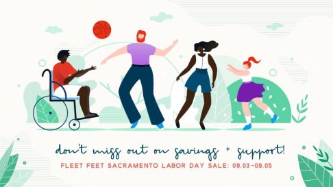 Fleet Feet Sacramento Labor Day Weekend Tent Sale