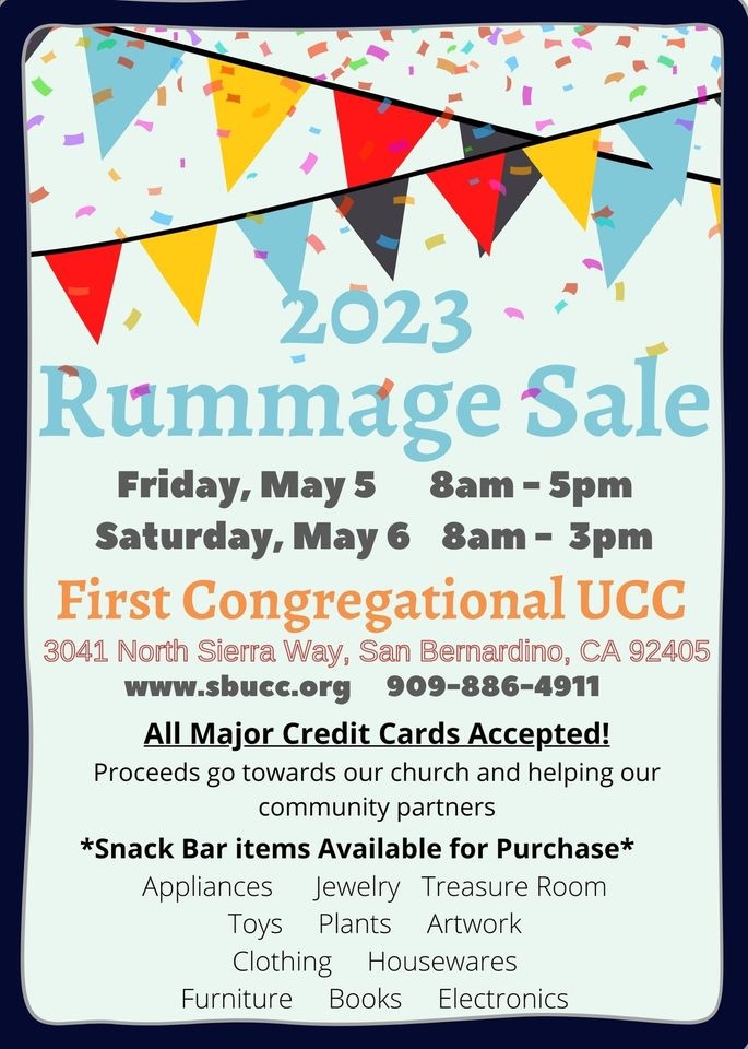 First Congregational United Church of Christ Rummage Sale