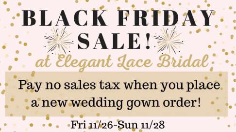 Elegant Lace Bridal Black Friday Sale