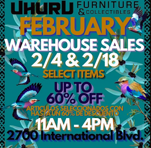 Uhuru Furniture & Collectibles | February Warehouse Sales