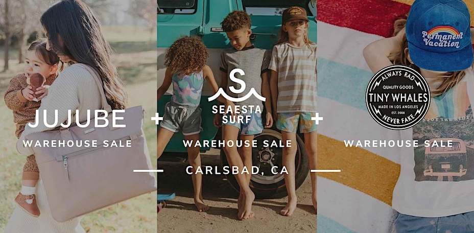 JuJuBe, Seaesta Surf, and Tiny Whales Warehouse Sale 