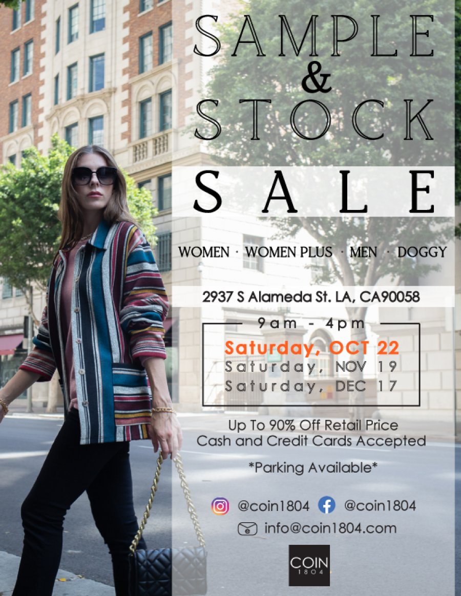 COIN1804 Sample & Stock Sale