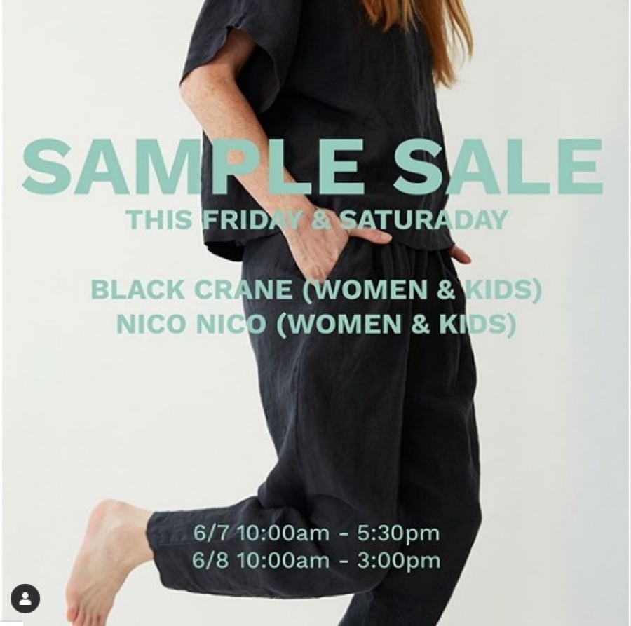Black Crane Sample Sale
