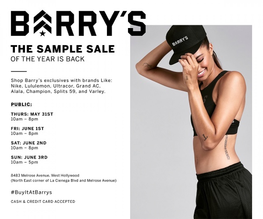 Barry's Sample Sale
