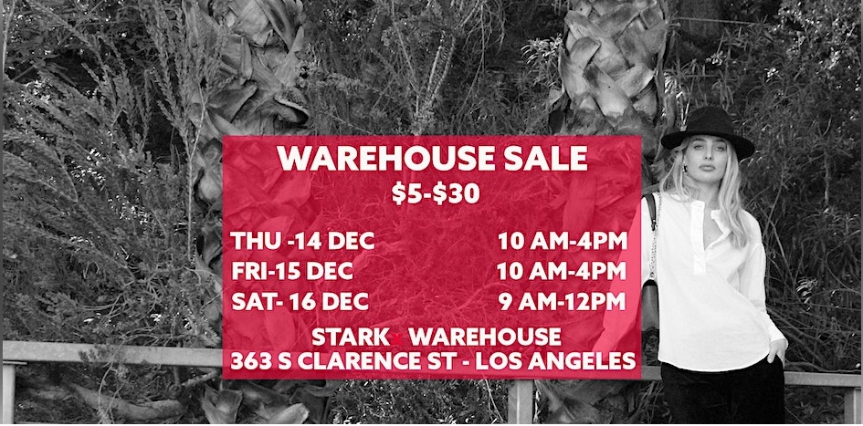 STARKx Clothing Warehouse and Sample Sale