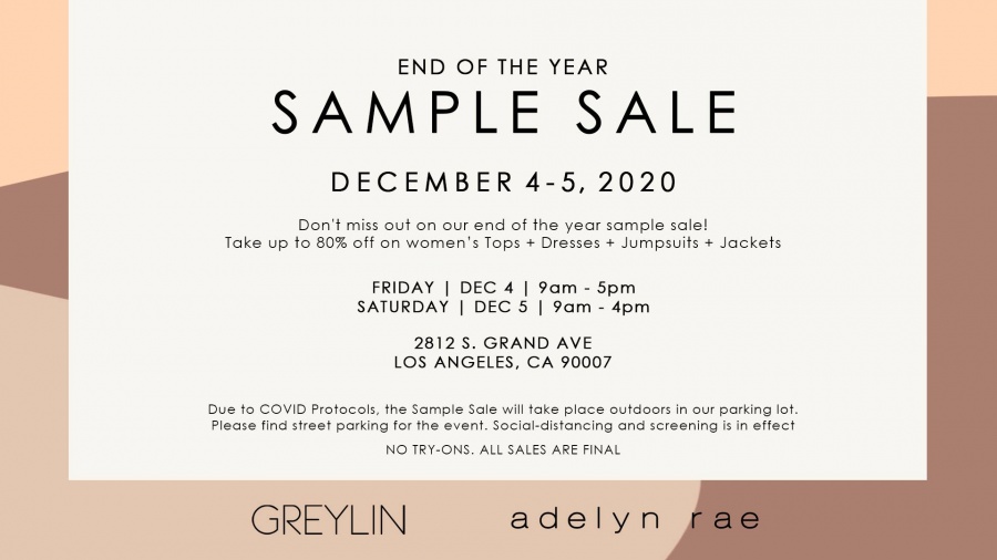 GREYLIN and Adelyn Rae Sample Sale
