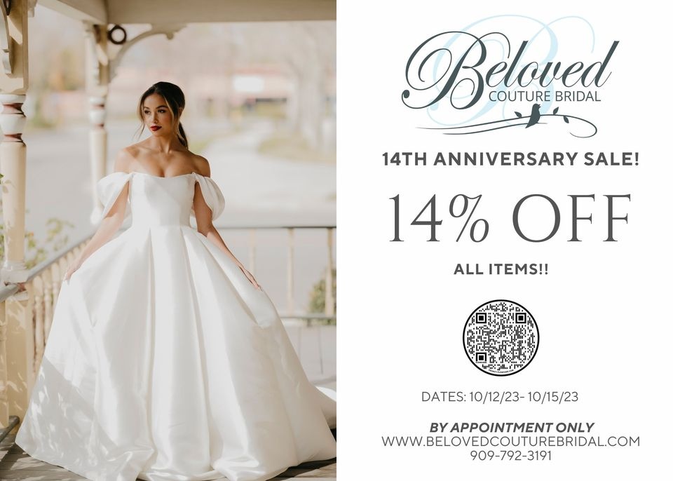Beloved Couture Bridal Anniversary Sample Sale