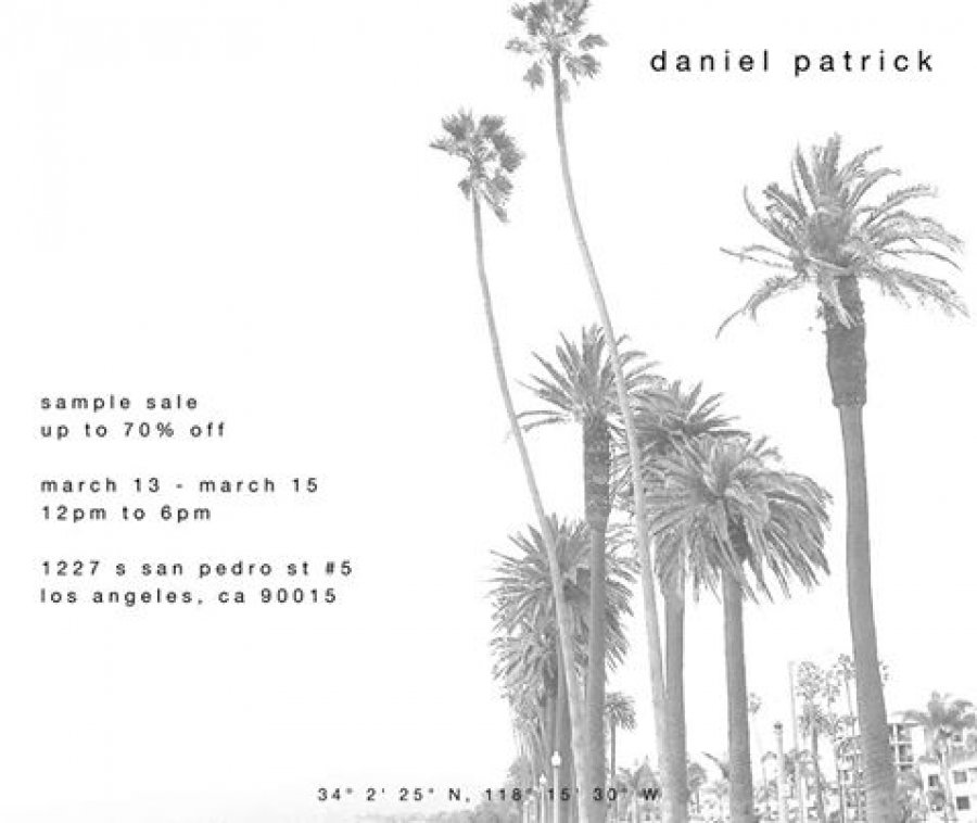 Daniel Patrick Sample Sale