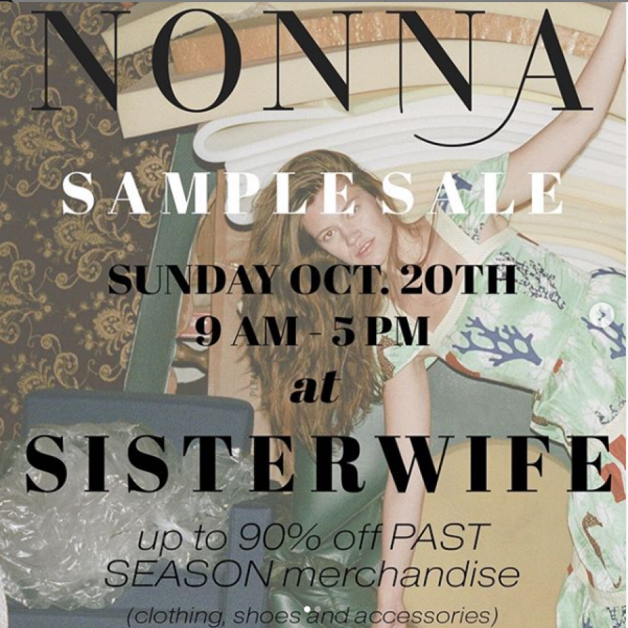Nonna and Friends Sample Sale