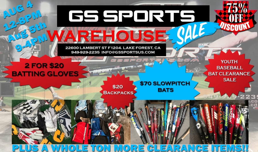 GS Sports Warehouse Sale