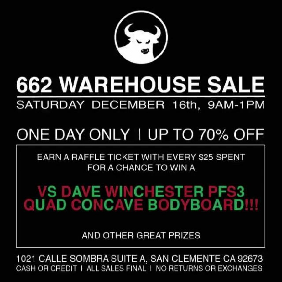 662 Warehouse SALE