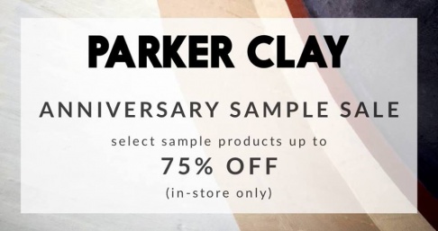 Parker Clay Anniversary Sample Sale