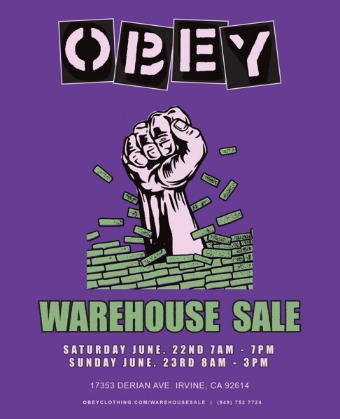 OBEY Clothing Warehouse Sale