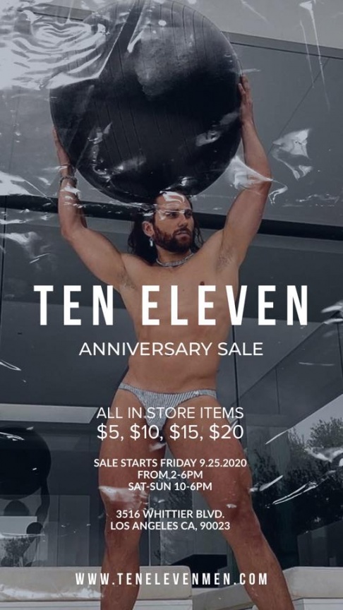 Ten Eleven Men Anniversary Sale