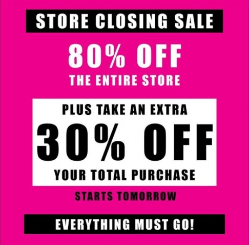 LF Stores Closing Sale