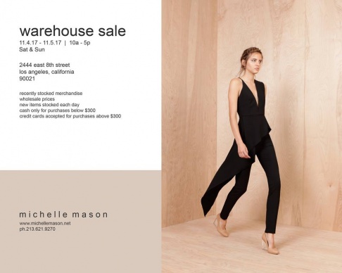Michelle Mason Warehouse Sale