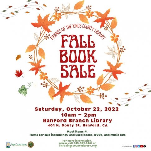 Friends of the Kings County Library Spring Book Sale