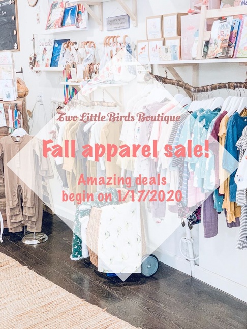 Two Little Birds Boutique Fall Clearance Sale