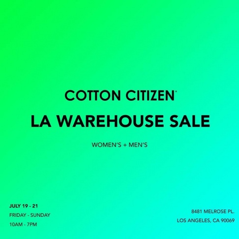 Cotton Citizen Warehouse Sale