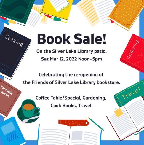Silver Lake Library Patio Book Sale