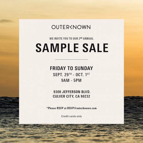 Outerknown Sample Sale