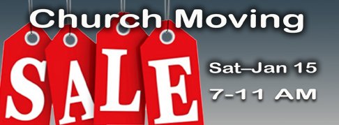 Father's House Church Moving Sale