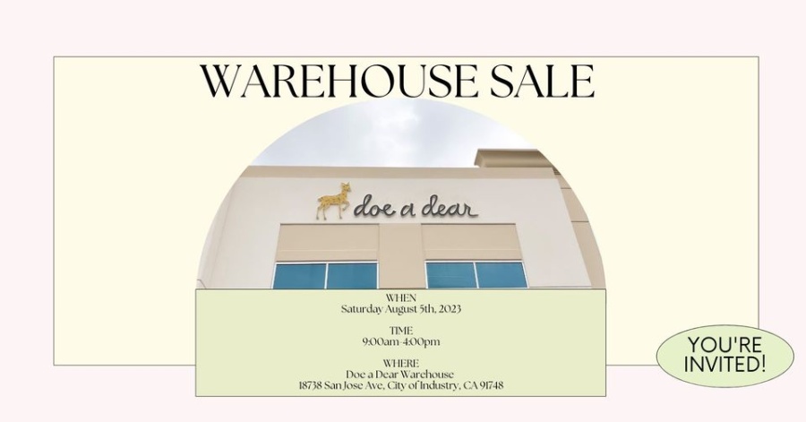 Doe a Dear Warehouse Sale