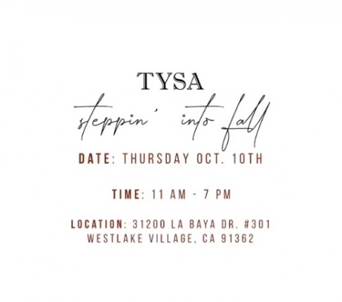 TYSA Warehouse Sale