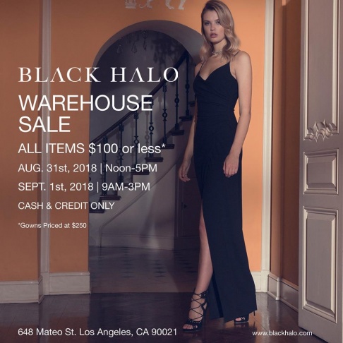 Black Halo Warehouse Sale