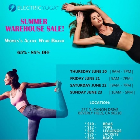 Electric Yoga Warehouse Sale