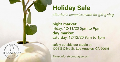 Throw Clay L.A. Holiday Sale