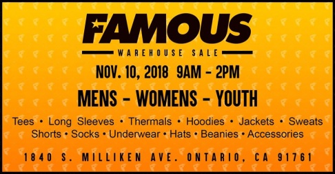 FAMOUS STARS AND STRAPS Warehouse Sale