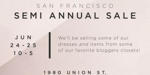The Stylist LA Designer dresses and blogger items Sample Sale