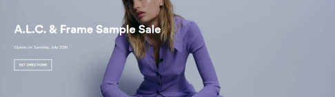 A.L.C. and FRAME Sample Sale