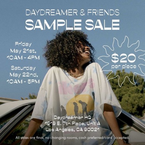 Daydreamer Sample Sale
