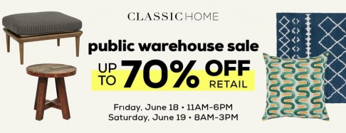 Classic Home Furniture Warehouse Sale