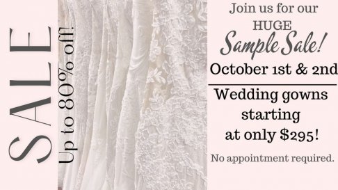 Elegant Lace Bridal HUGE Annual Sample Sale