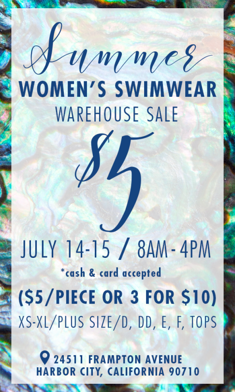 Sunsets Inc Swimwear Warehouse Sale