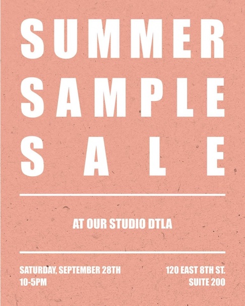 Lykke Wullf Sample Sale