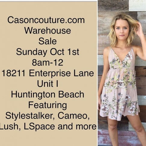 Cason Couture Warehouse Sale