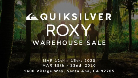 QuikSilver and ROXY Warehouse Sale