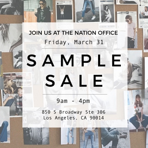 Nation Ltd sample sale