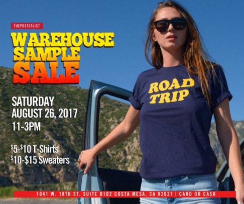 The Poster List Warehouse Sample Sale
