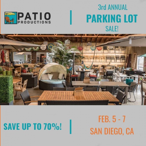 Patio Productions 3rd Annual Parking Lot Sale