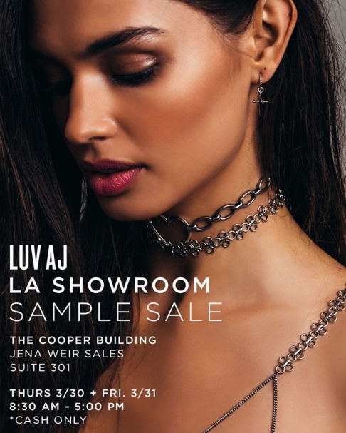 Luv Aj Showroom sample sale