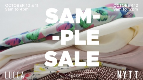 LUCCA and NYTT Sample Sale 
