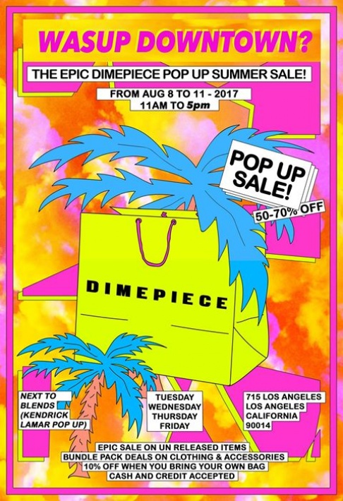 Dimepiece Pop Up Summer Sale