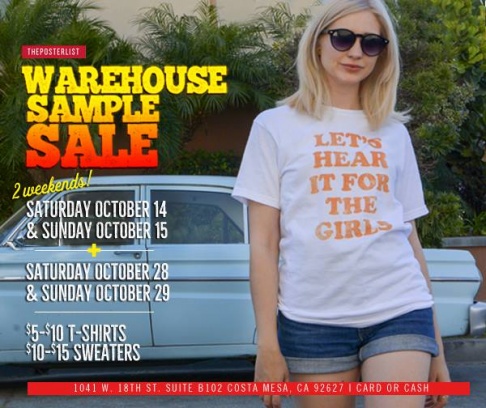 The Poster List Warehouse Sale
