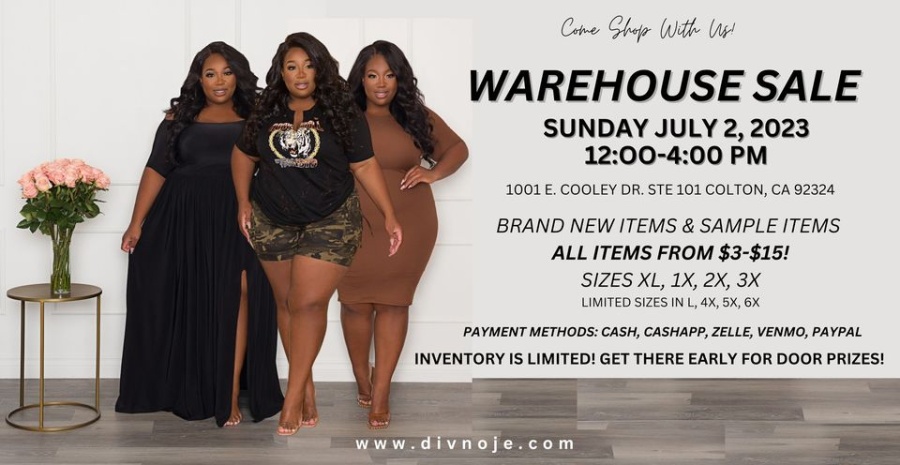 Divno Jé Warehouse and Sample Sale